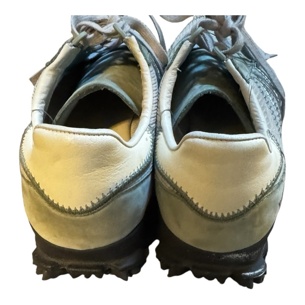 Adidas Cream Gray Athletic Sneakers with Suede Details